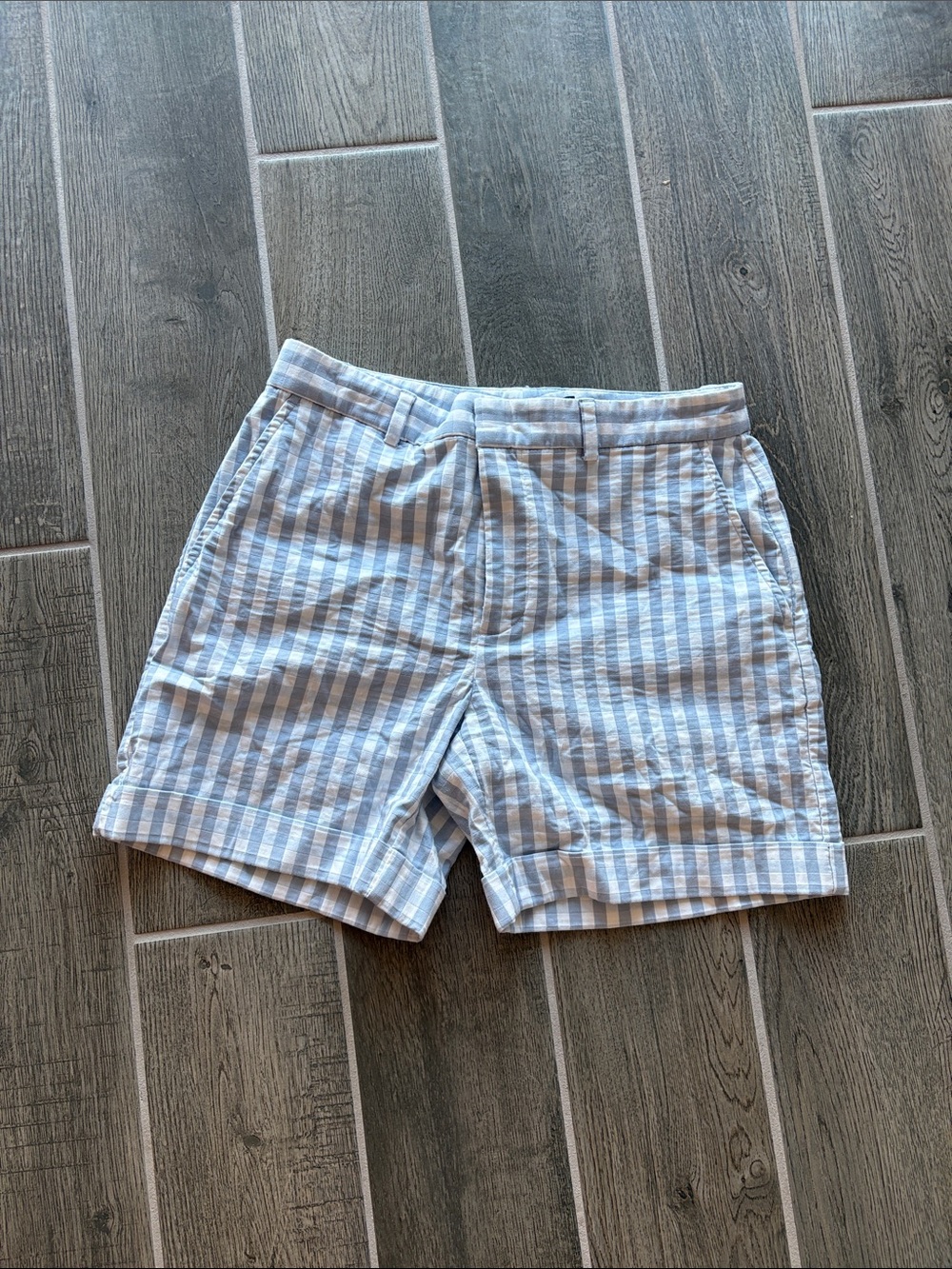 Classic Blue & White Striped Ralph Lauren Shorts